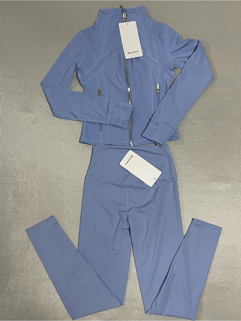 lululemon athletica Lavender Blue Full-Zip Bomber Jacket